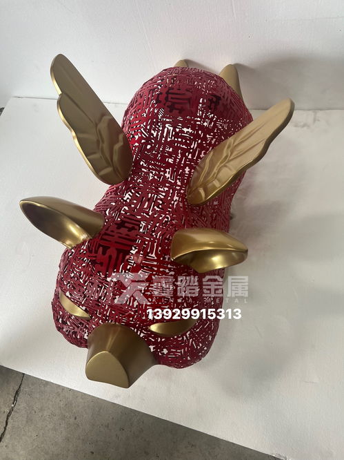 佛山源头工厂 精工打造镂空不锈钢飞猪雕塑与金属艺术